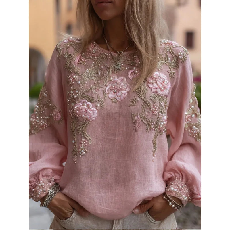 Bohemian round Neck Women's T-shirt