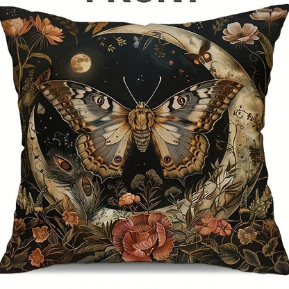 Country Charm Butterfly Throw Pillow Cover