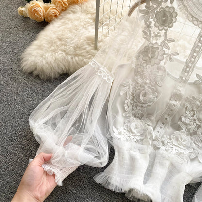 Long Sleeve Blouse Vintage Fashion