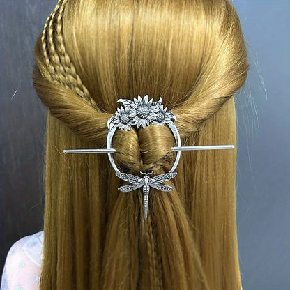 Elegant Viking Retro Crescent Cloud Hair Clip