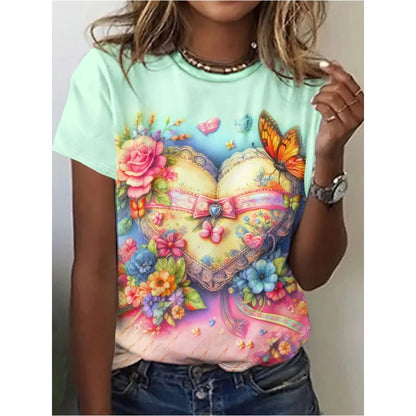 Butterfly Pattern T-Shirt