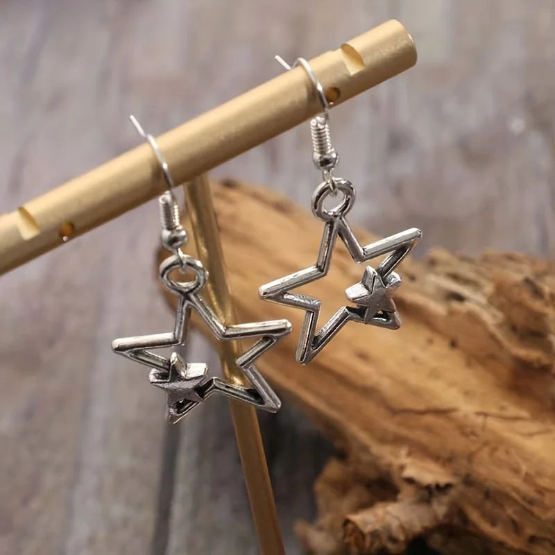 Vintage Mushroom Pendant Earrings