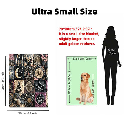 Gothic Magic Patchwork Throw Blanket