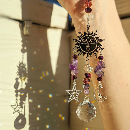 Amethyst Moon Goddess Suncatcher