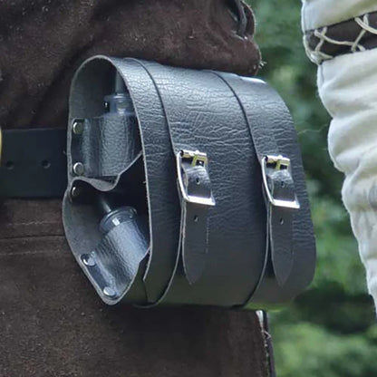 Medieval Renaissance PU Leather Potion Vial Holder