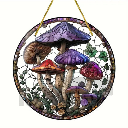 Acrylic Mushroom Suncatcher