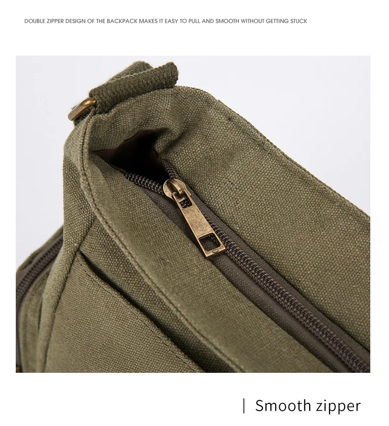 Shoulder Bag Vintage Canvas Moth Butterfly Print Large Capacity