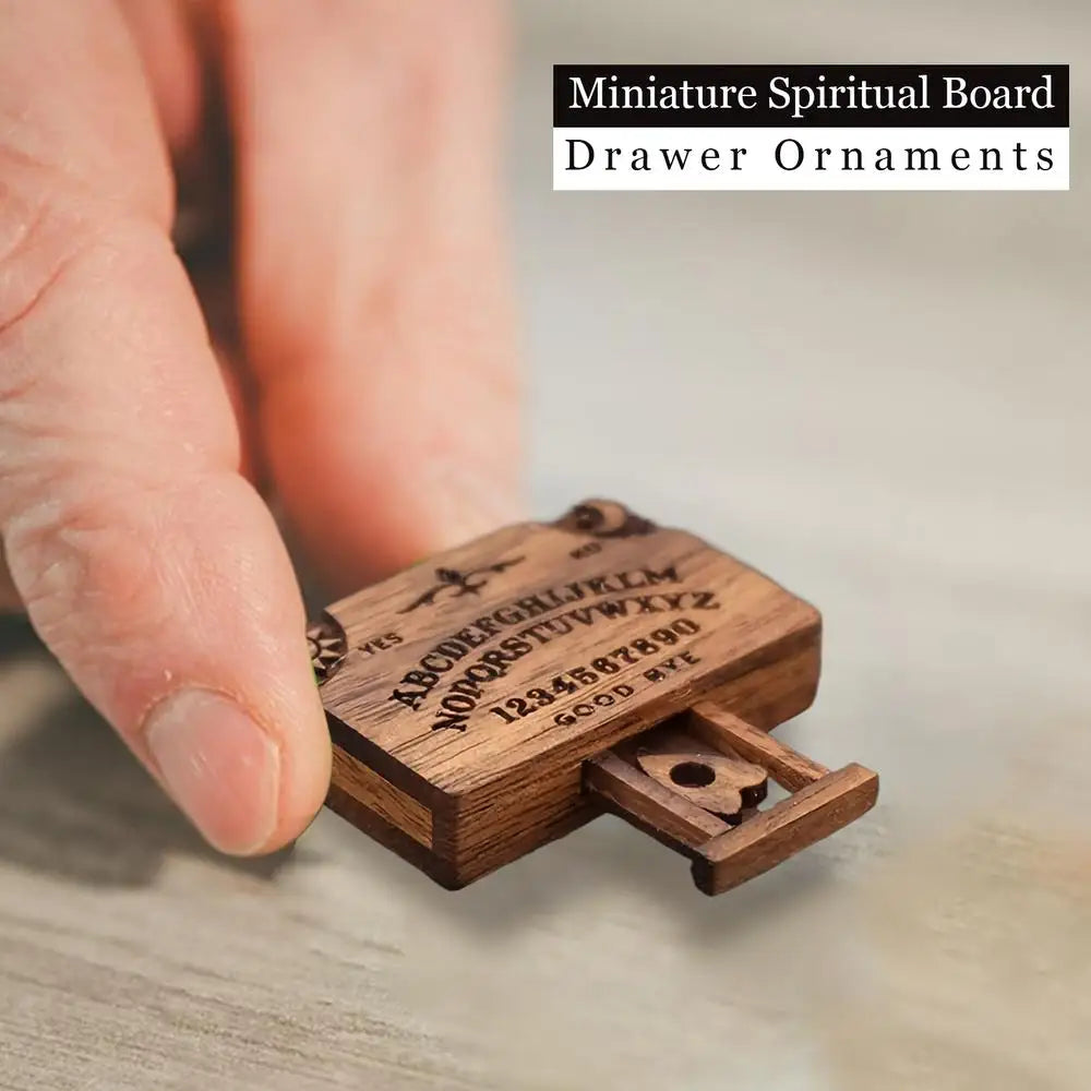 Mini Ouija Board Retro Wooden Miniatures