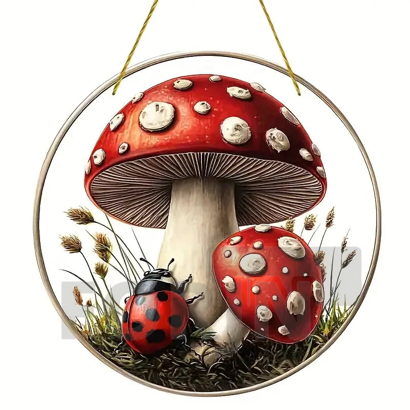 Acrylic Mushroom Suncatcher