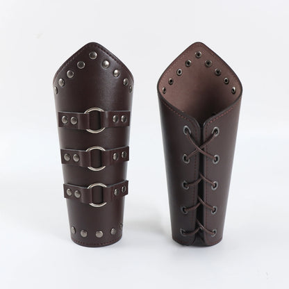 Medieval Leather Armor Arm Warmers