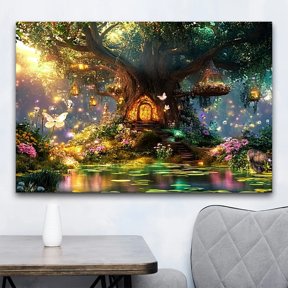 Enchanted Fairy Forest Wall Tapestry