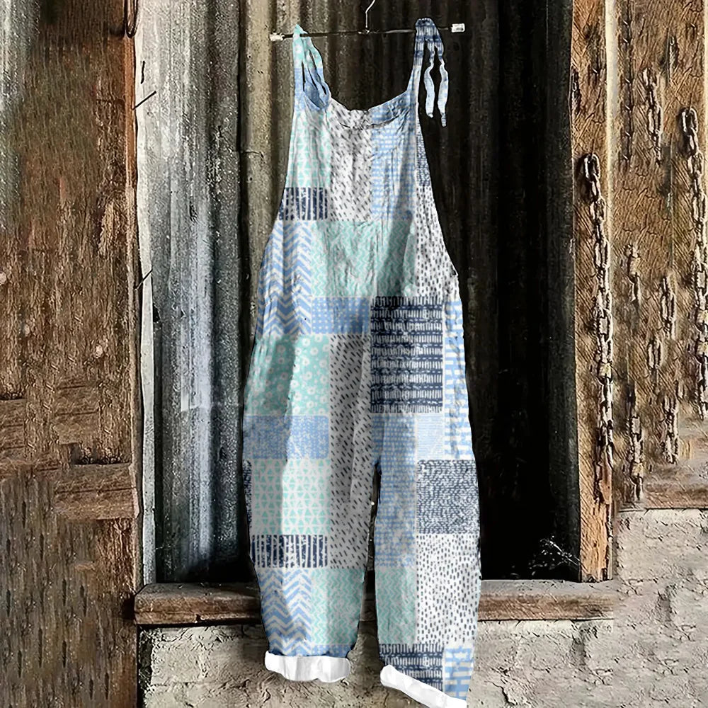 Flower Print Sexy Adjustable Suspender Romper