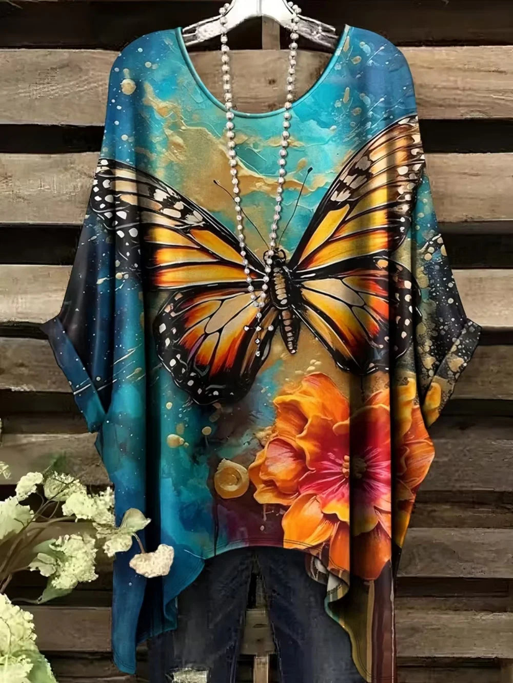 Bohemian Women's T-Shirt Vintage Elegant