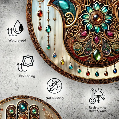 Bohemian Gem Hand Aluminum Sign