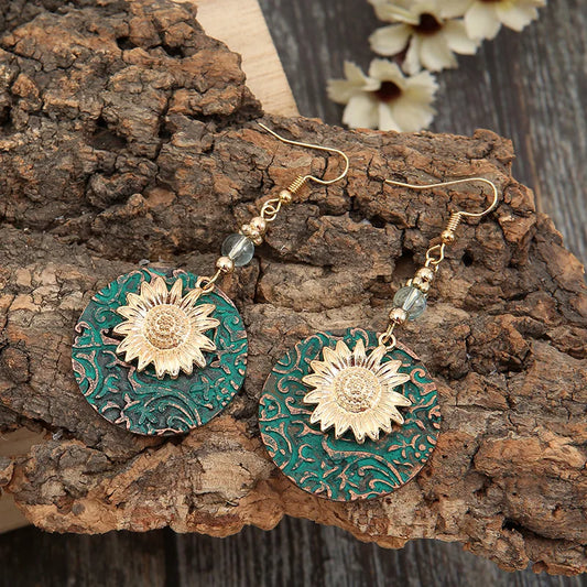 Boho Sunflower Earrings