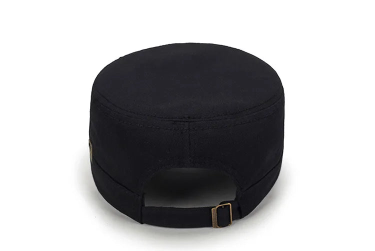 Four Seasons Hat Men's Korean Spring And Autumn Baseball Cap Cotton Outdoor Flat Military Cap Camouflage Embroidery Cap