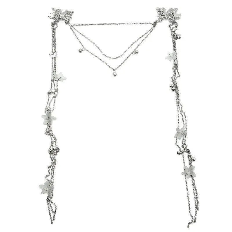 Crystal Long Tassel Chain Headband