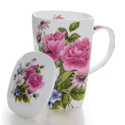Real Bone China Tumblers With Lid