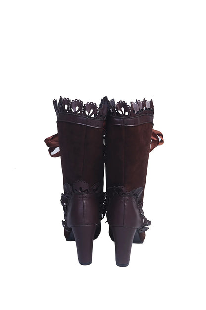 Women's Medieval Leather Ankle Boots