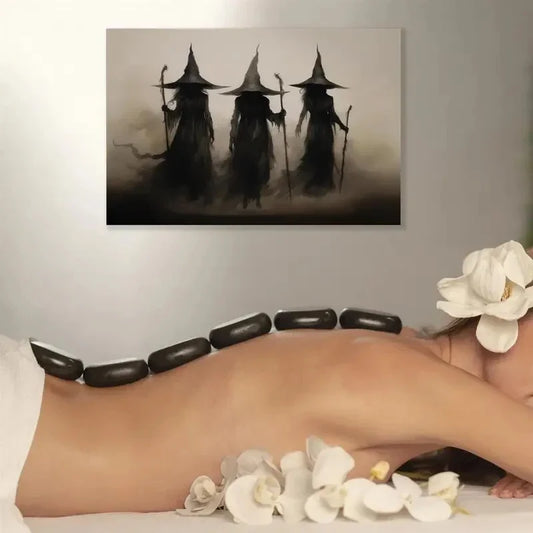 Retro Witch Canvas Prints