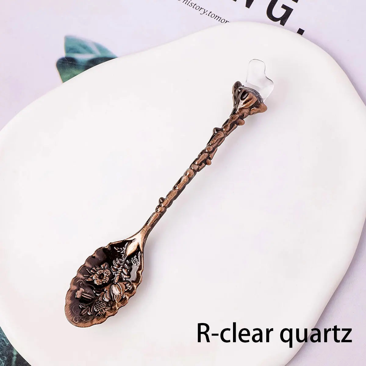 Natural Crystal Tumbled Stone Spoon