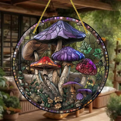 Acrylic Mushroom Suncatcher