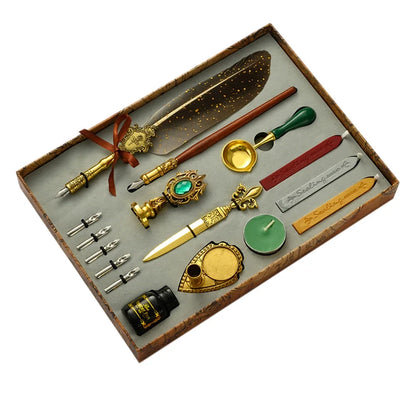 Feather Dip Pen Kit Antique