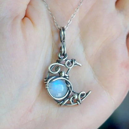 Moonstone Antique Pendant Necklace
