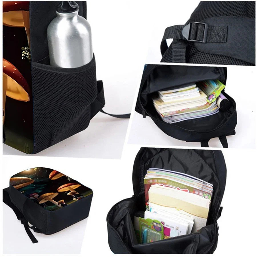 Mushroom Forest Backpack For Boy/Girls