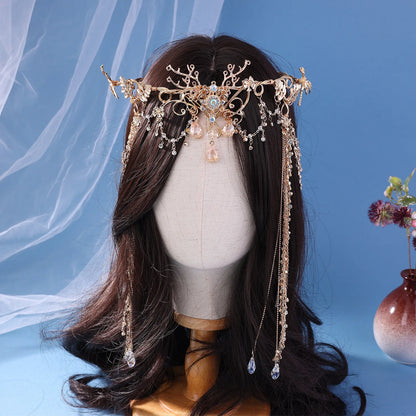 Antique Fringed Hair Crown