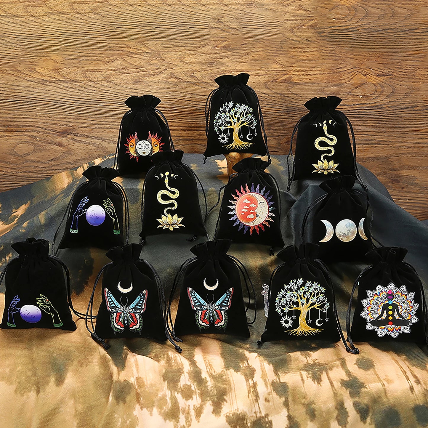 Black Velvet Tarot Pouch