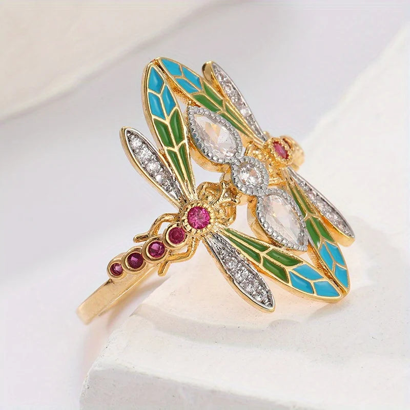 Gorgeous Vintage Dragonfly Ring