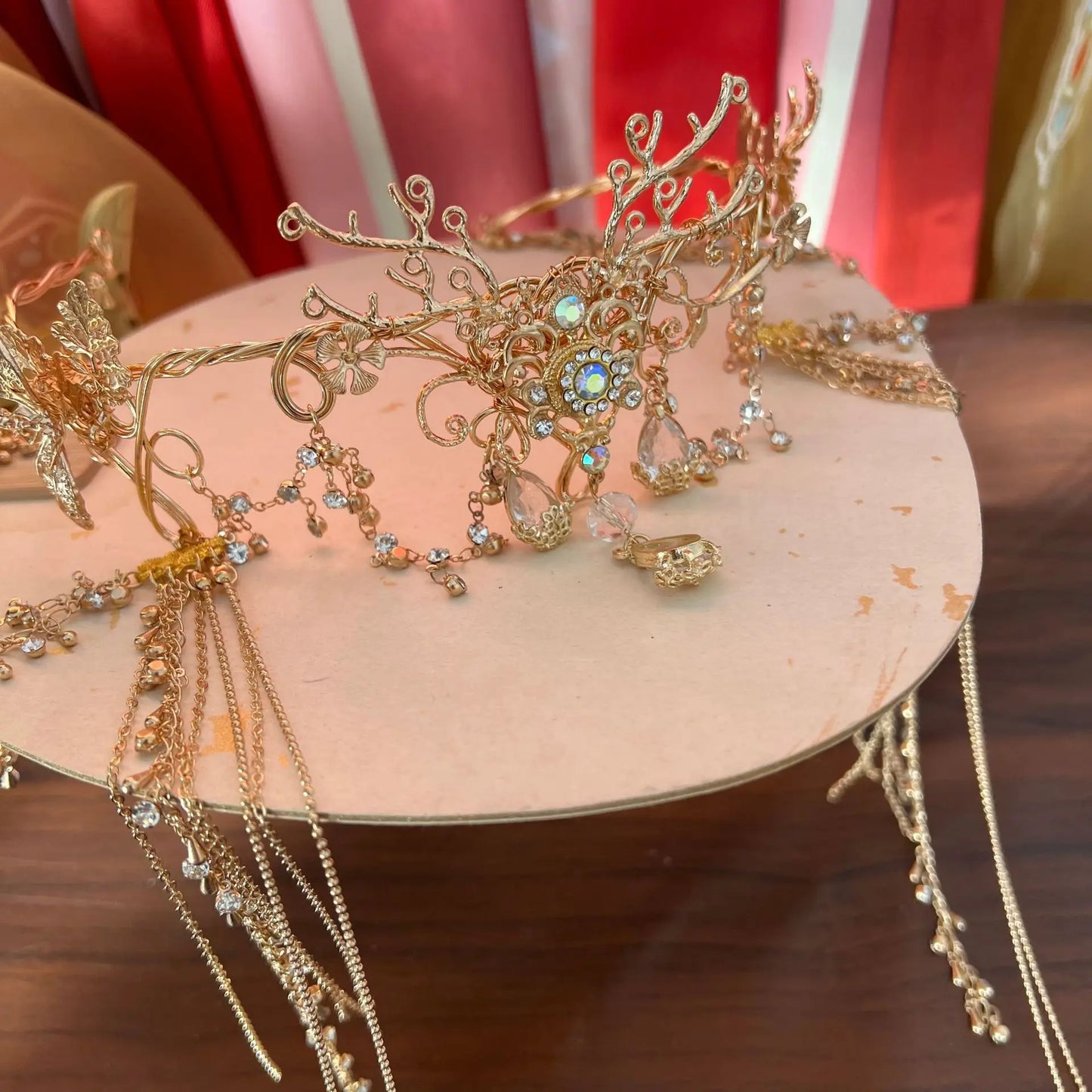 Antique Fringed Hair Crown