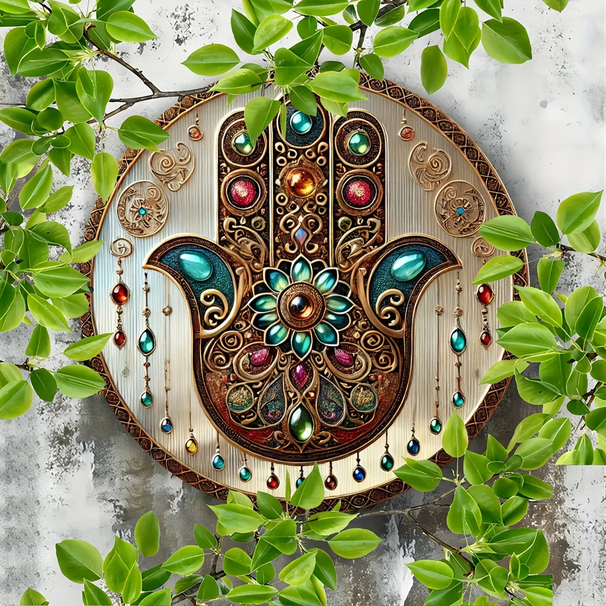 Bohemian Gem Hand Aluminum Sign