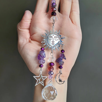 Amethyst Moon Goddess Suncatcher