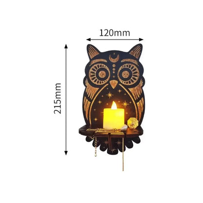 Wooden Display Stand Hanging Candle Holder