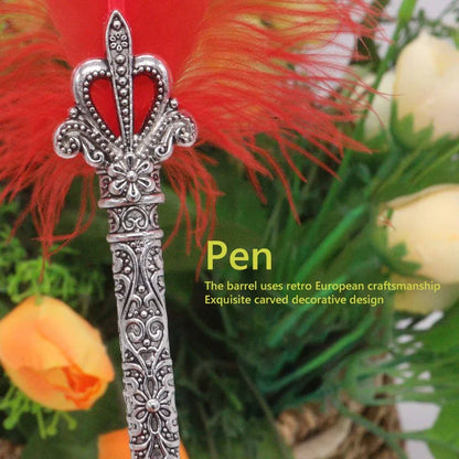 Feather Dip Pen Kit Antique