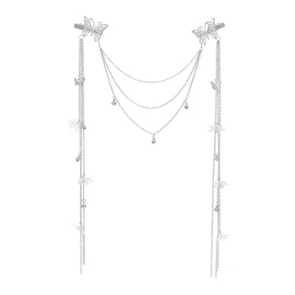 Crystal Long Tassel Chain Headband