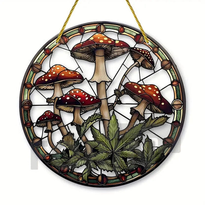 Acrylic Mushroom Suncatcher