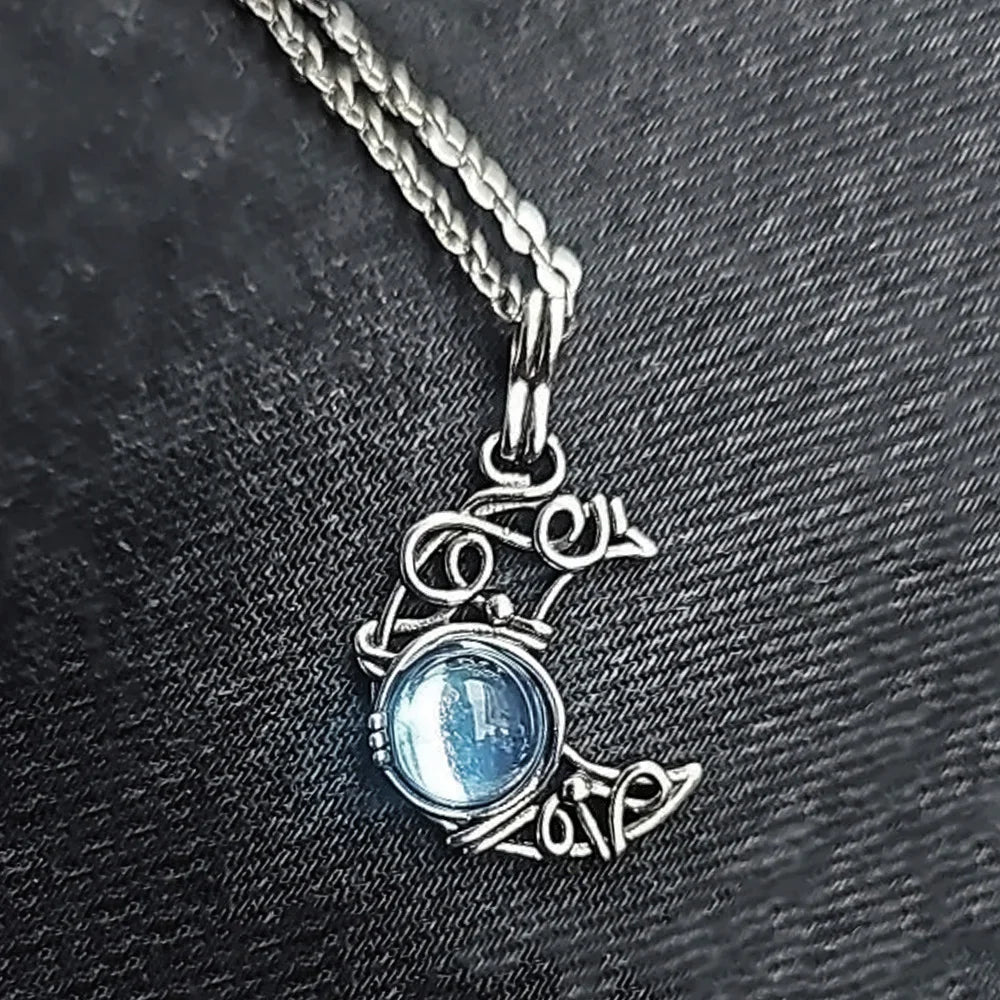 Moonstone Antique Pendant Necklace