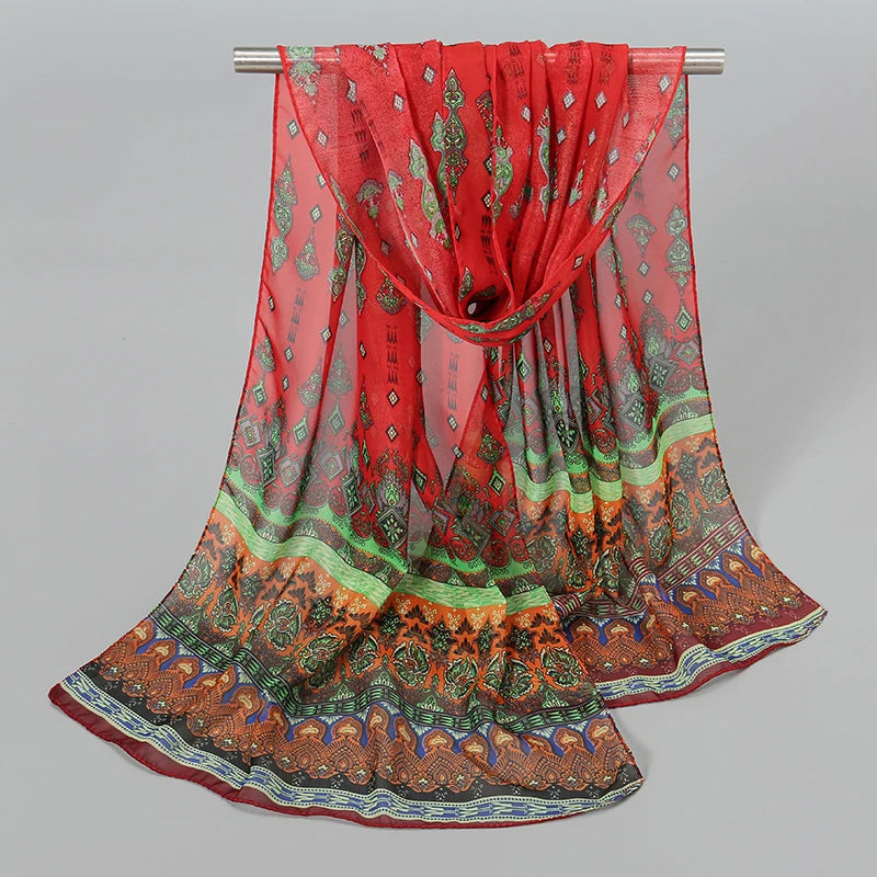 Indian Style New Chiffon Scarves