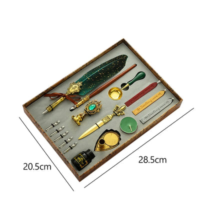 Feather Dip Pen Kit Antique