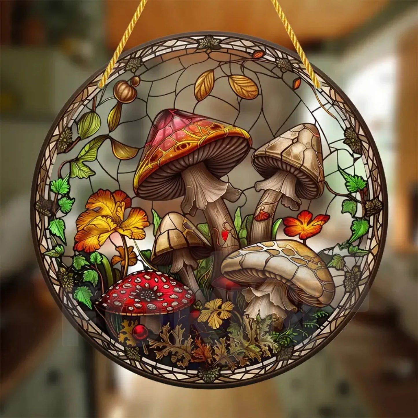 Acrylic Mushroom Suncatcher