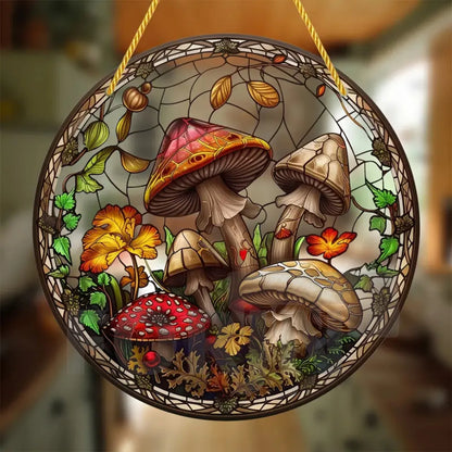 Acrylic Mushroom Suncatcher