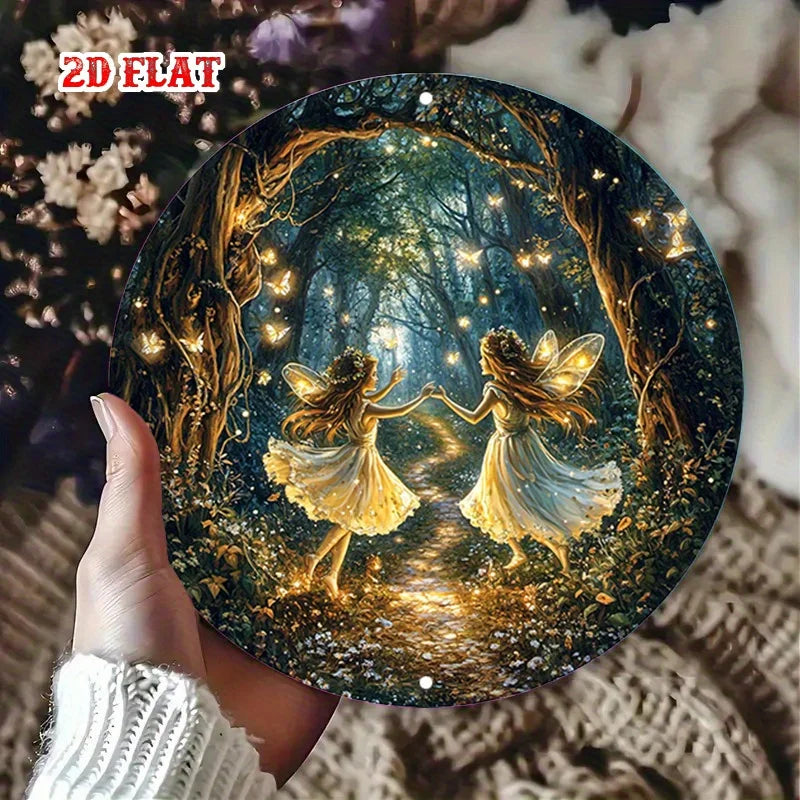 Magic Forest Circular Sign