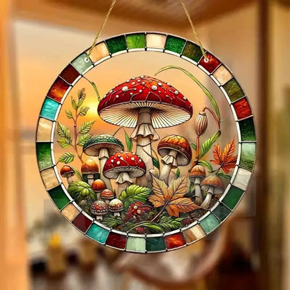 Acrylic Mushroom Suncatcher