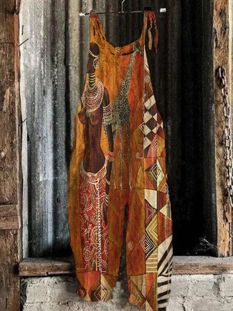 Printed Women's One-piece Shorts Urban Street Trend