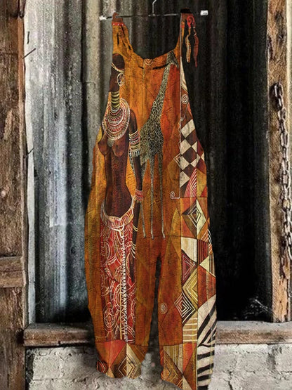 Printed Women's One-piece Shorts Urban Street Trend