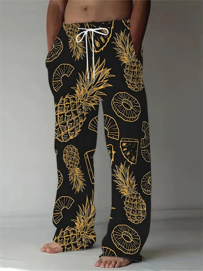 Beach Pants Men's 3D Mushroom Pattern