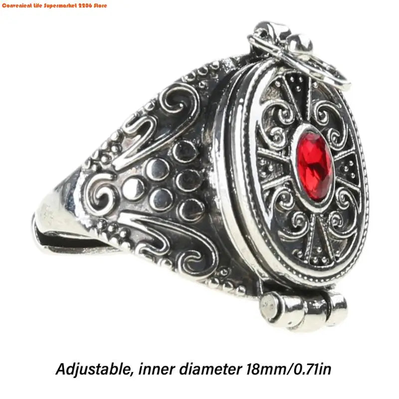 Antique Openable Gawu Box Ring